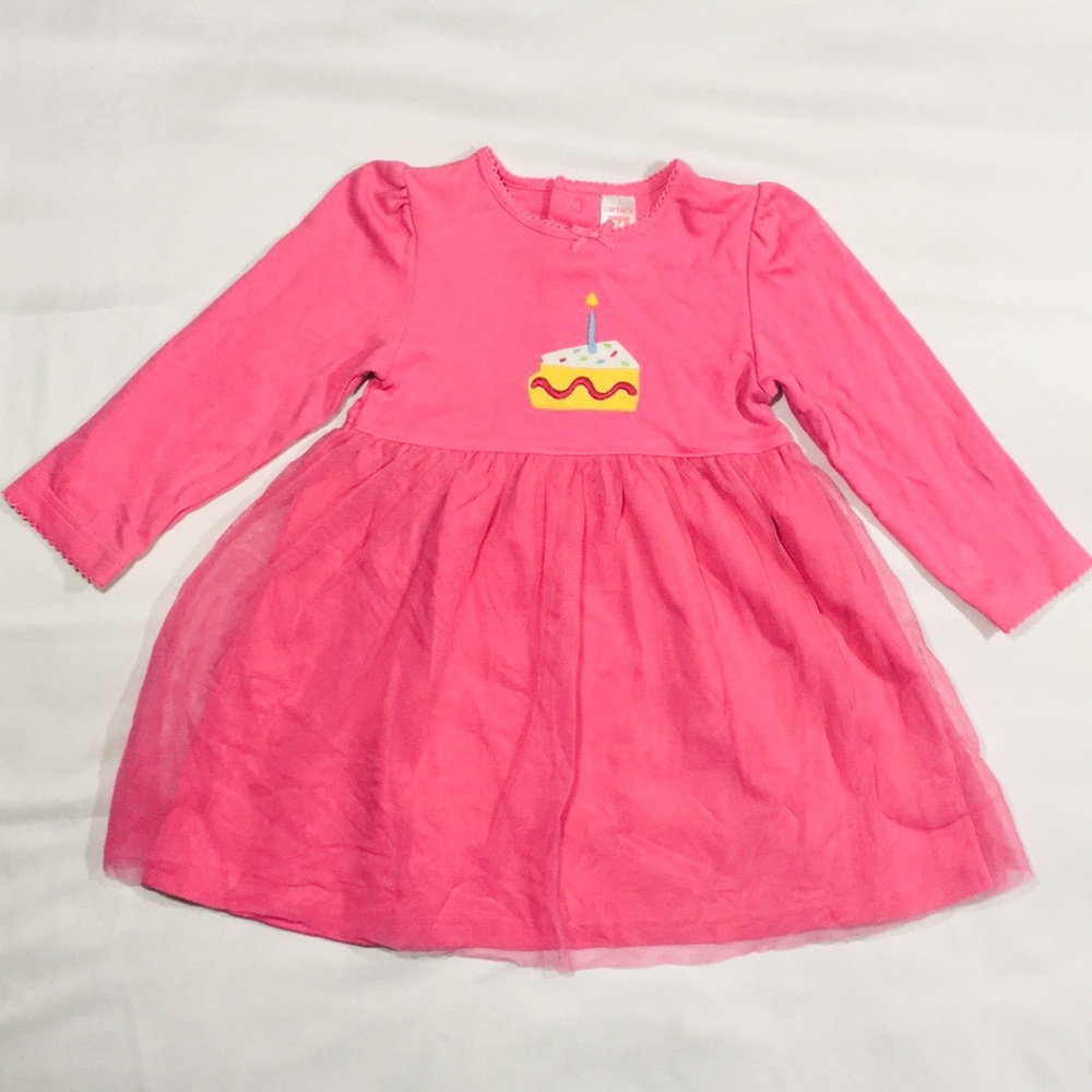 Girls Carters “Happy Birthday” Dress